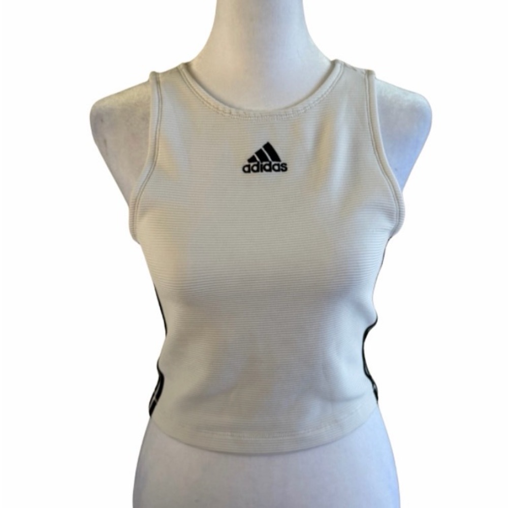 Adidas Ribbed Crop Tank Top